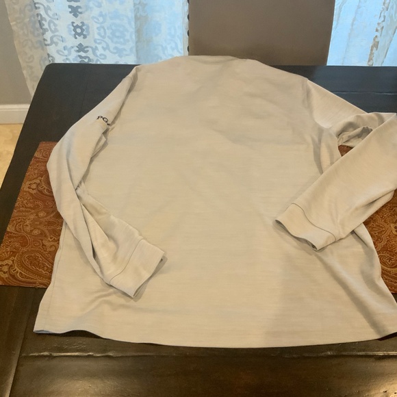 GREG NORMAN 1/4 zip golf PULLOVER in LIGHT GRAY HEATHER, size L, NWOT,MSRP$89.50 - Picture 6 of 6